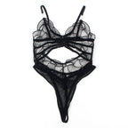 SUBBLIME - 955229 TRANSPARENTER BODY MIT HOHLSPITZE SCHWARZ L/XL