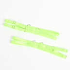 SUBBLIME - 955311 BH-SET MIT SPITZE UND STRUMPFBAND GRÜN UND BLAU S/M