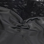 SUBBLIME - 955595 LANGARMKLEID MIT SCHWARZER SPITZE S/M