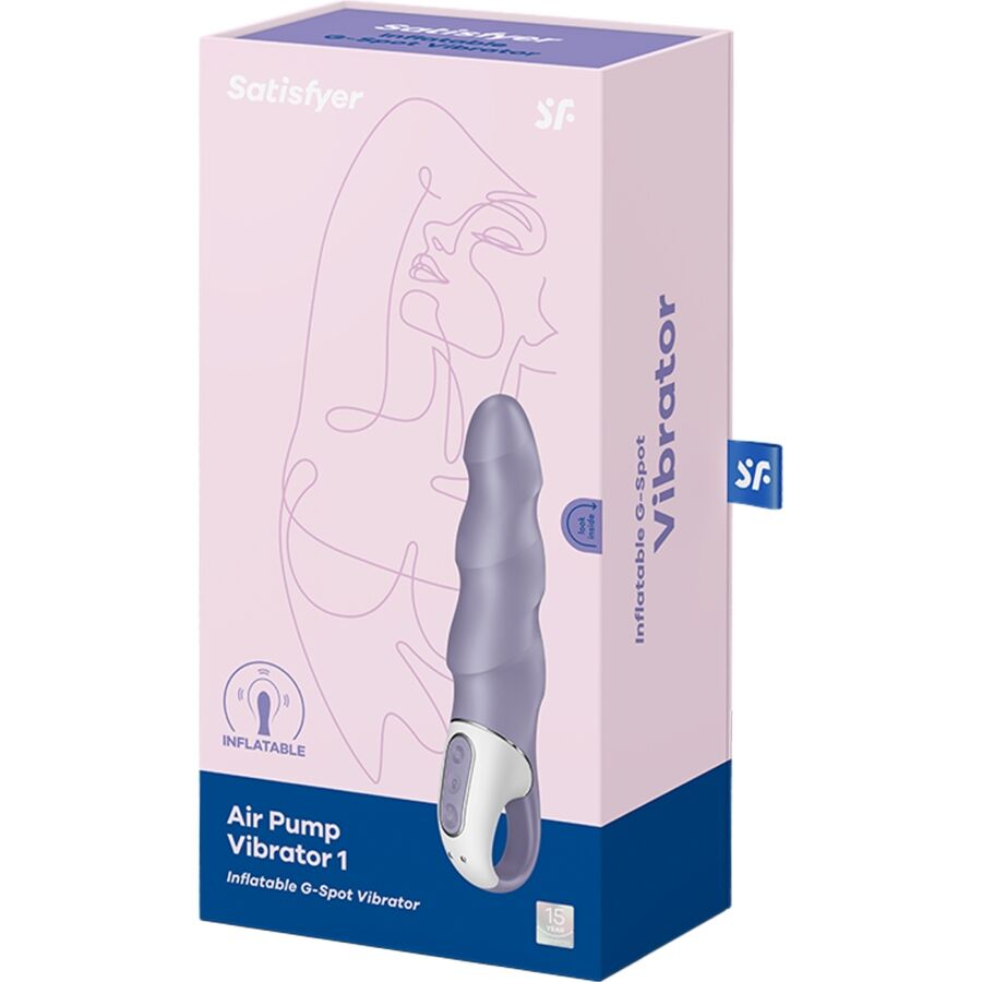 SATISFYER - AIR PUMP VIBRATOR 1 AUFBLASBARER G-SPOT-VIBRATOR LILA