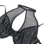 SUBBLIME - 957582 LEDER-BH UND ROCK-SET SCHWARZ S/M