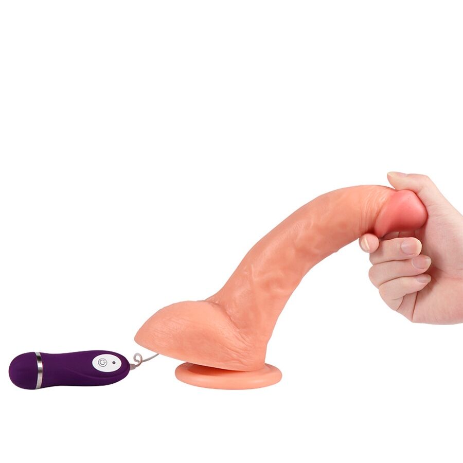SHEQU - BEAST VIBRIERENDER DILDO MIT FERNBEDIENUNG 24,5 CM