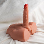 XISE - PEEL DILDO ASS REALISTISCHER DILDO-MASTURBATOR VORDERE POSITION MIT STOSSDÄMPFUNG 17,5 CM