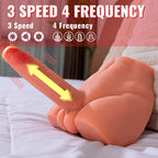 XISE - PEEL DILDO ASS REALISTISCHER DILDO-MASTURBATOR VORDERE POSITION MIT STOSSDÄMPFUNG 17,5 CM