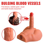 XISE - PEEL DILDO ASS REALISTISCHER DILDO-MASTURBATOR VORDERE POSITION MIT STOSSDÄMPFUNG 17,5 CM