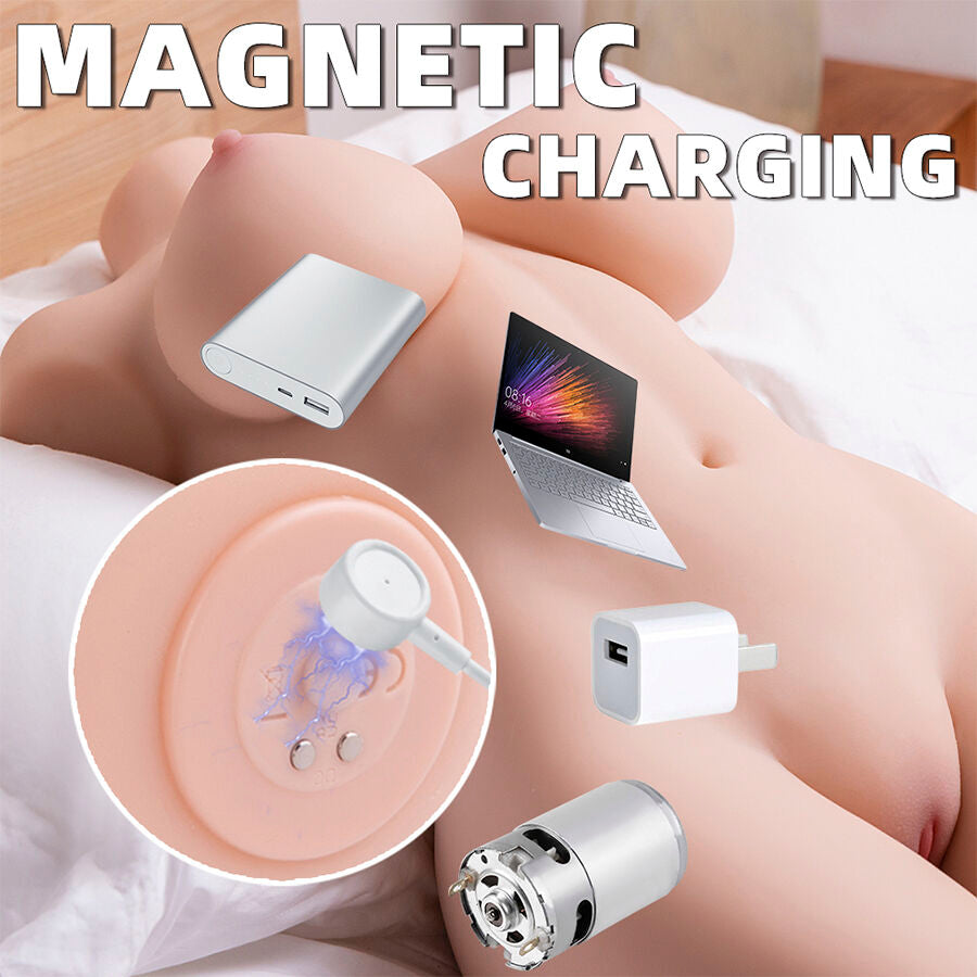 XISE - ORGANISIERTER, REALISTISCHER WEIBLICHER TORSO MIT STOSSENDER 71 CM