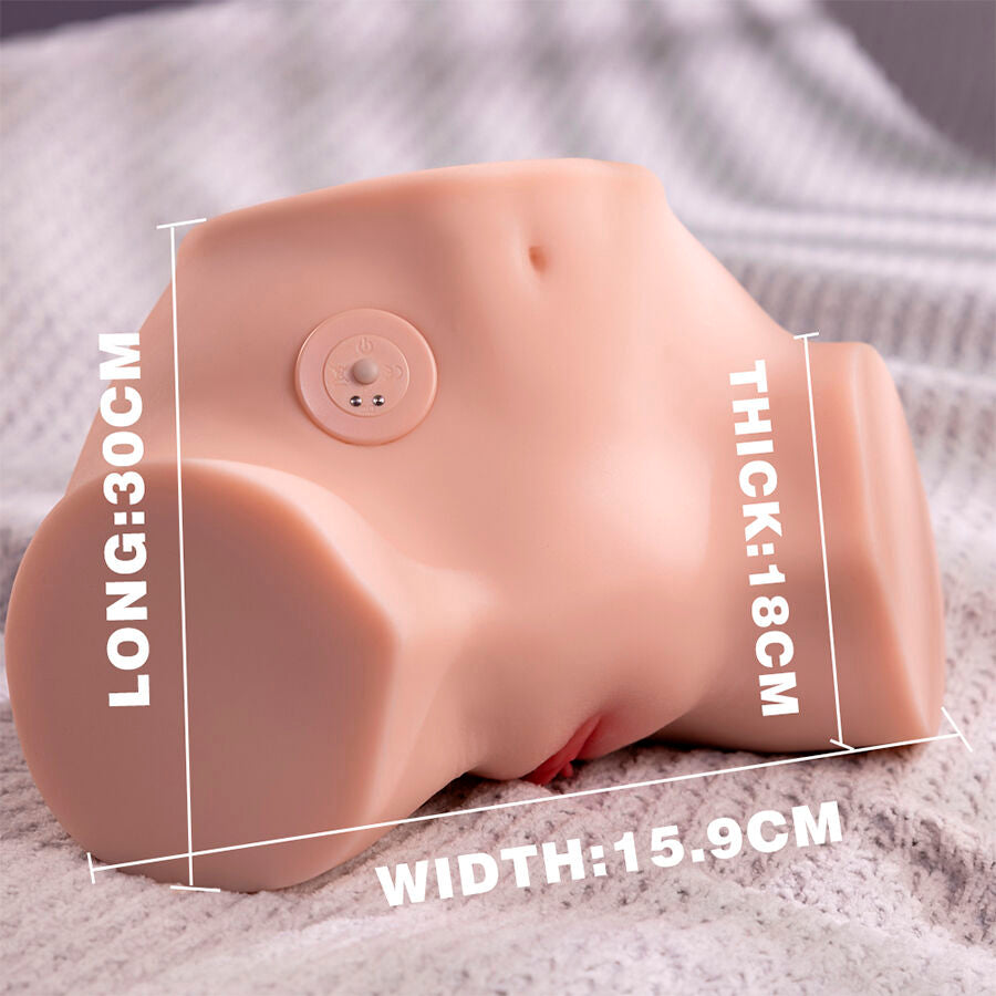 XISE - FENNIE SHAKING REALISTISCHER MULTIPOSITIONS-MASTURBATOR FÜR VAGINA UND ANUS MIT VIBRATION