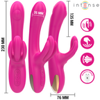 INTENSE - BRITNEY MULTIFUNKTIONS-RABBIT-VIBRATOR 23 CM ROSA