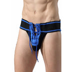 MOB - FETISCH JOCKSTRAP FOOTBALL BLAU GRÖSSE L