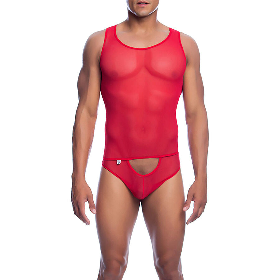 MOB - ROTER TRANSPARENTER BODYSHEE GRÖSSE L/XL