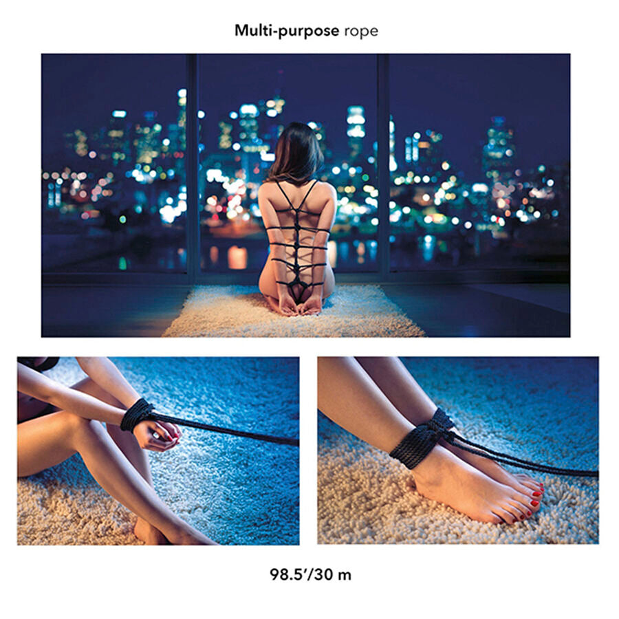 CALEXOTICS - SCANDAL SCHWARZES BDSM-SEIL 30 M