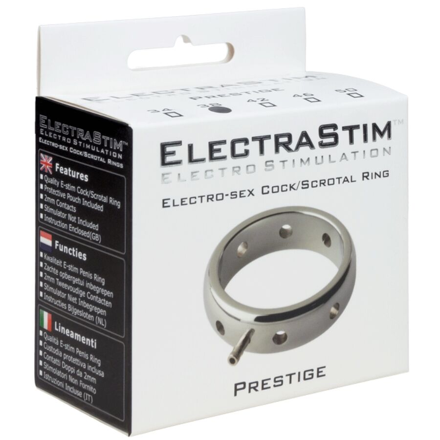 ELECTRASTIM - PRESTIGE ELEKTROMAGNETISCHER PENISRING AUS METALL 42 MM