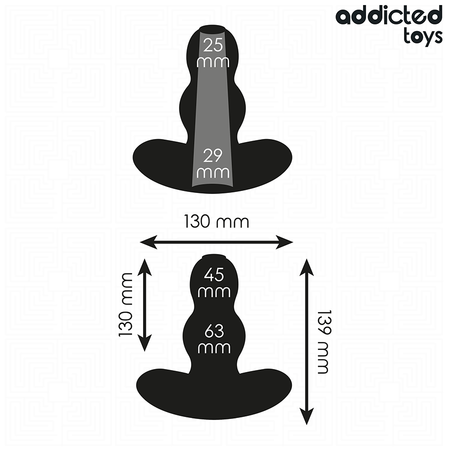 ADDICTED TOYS - HOHL ANAL PLUG GRÖSSE XL 13,9 CM