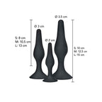 TOYJOY - ANAL PLAY CURVY COMPANIONS ANAL PLUG 3 STÜCK SCHWARZ