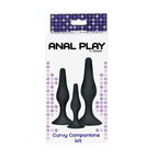 TOYJOY - ANAL PLAY CURVY COMPANIONS ANAL PLUG 3 STÜCK SCHWARZ