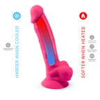 SILEXD - REALISTISCHER PENIS MODELL 18 ROSA VIBRATION + FERNBEDIENUNG LRS