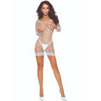 PASSION - BS108 WEISSER GITTER-BODYSTOCKING