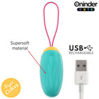 ONINDER CUTE - LOVE PLEASURE VIBRO-ROTIERENDES SILIKON-EDELSTEIN-EI - KOSTENLOSE WELTWEITE APP