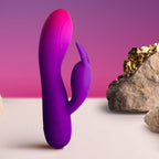 ROCKS-OFF - GLO-GIRL LILA RABBIT VIBRATOR
