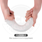 COCK MILLER - DILDO MIT SAUGNÄPFEN, LICHTERN UND VIBRATION MIT FERNBEDIENUNG WEISS 20,5 CM