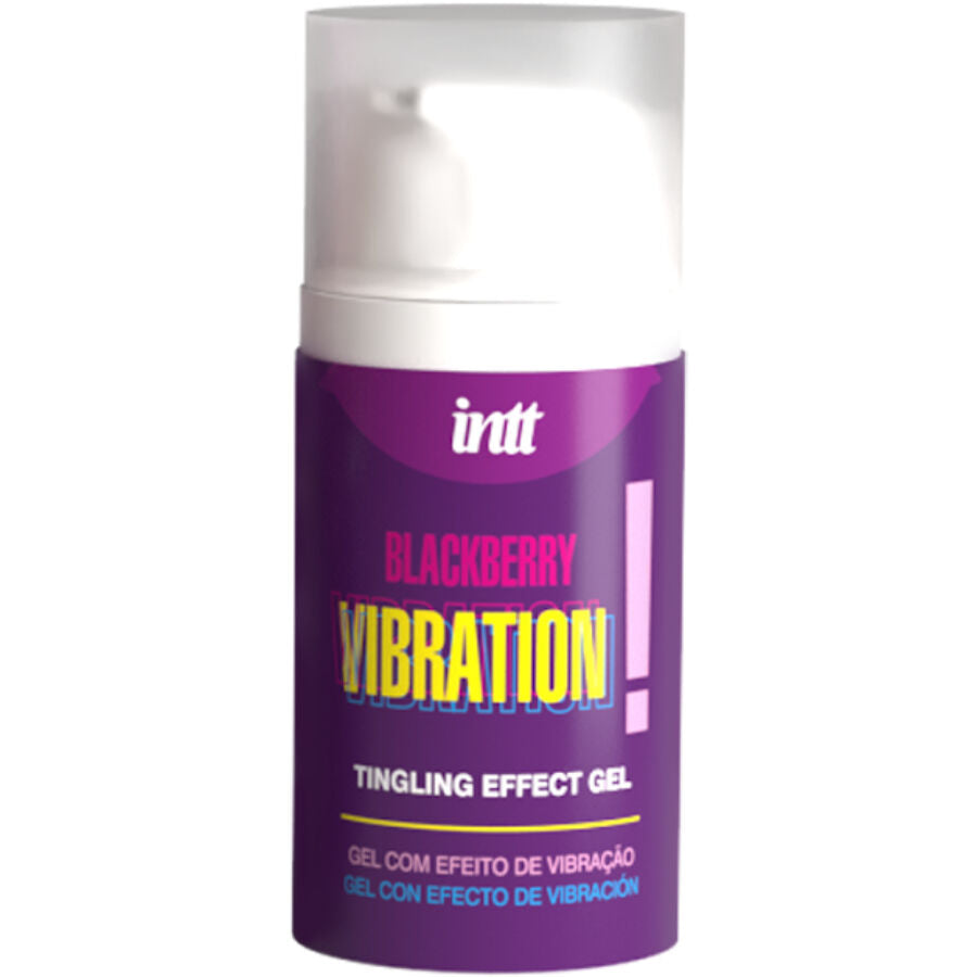INTT RELEASES - FLÜSSIGE VIBRATIONSGEL MIT BROMBEERGESCHMACK 15 ML