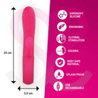 MORESSA - DUSTIN Klitoris-Saug- und kraftvolle Vibration, Premium-Silikon, wiederaufladbar