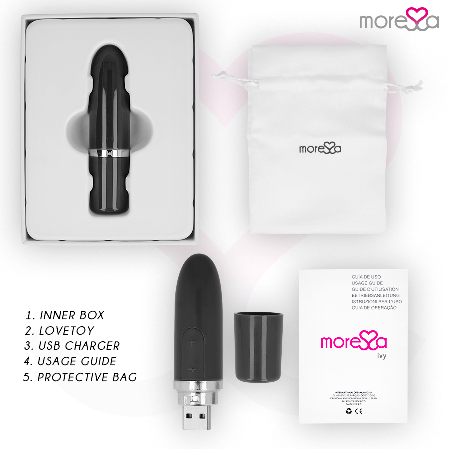 MORESSA - IVY VIBRATOR STIMULATOR REISE SCHWARZ