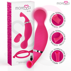 MORESSA - KIRK DUO SUCTION + MULTI-PERFORMANCE MASSAGER PREMIUM SILIKON WIEDERAUFLADBAR