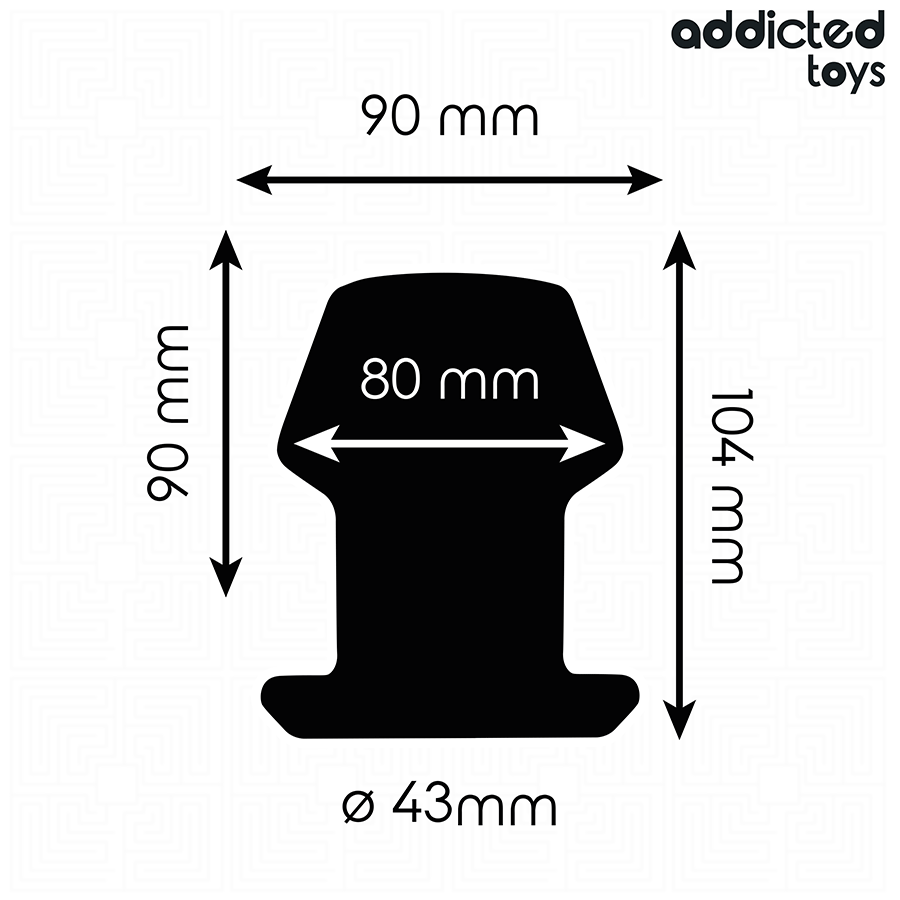 ADDICTED TOYS - EXTREM HOHL ANAL PLUG GRÖSSE L 10,4 CM