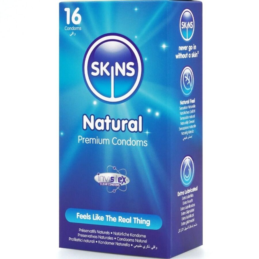 SKINS - NATÜRLICHE PREMIUM-KONDOME PACKUNG 16