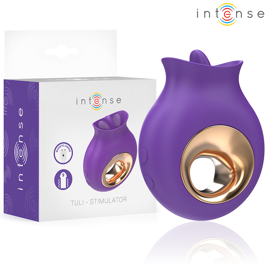 INTENSE - TULI KLITORISSTIMULATOR 9 VIBRATIONEN & 9 OSZILLATIONEN LILA