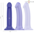 INTENSE - VICTORIA VIBRATOR MIT SAUGNAPF 10 VIBRATIONEN DUNKELBLAU FERNBEDIENUNG