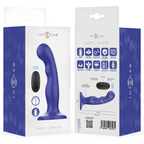 INTENSE - SHORTY VIBRATOR MIT SAUGNÄPFEN BLAU FERNBEDIENUNG