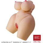 CRAZY BULL - GRACE REALISTISCHER WEIBLICHER TORSO VAGINA UND ANAL 7,5 KG