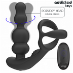 ADDICTED TOYS – ROTIERENDER PROSTATAMASSAGEGERÄT MIT FERNBEDIENUNG