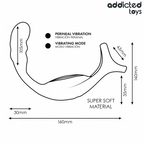 ADDICTED TOYS - DOPPELTER PROSTATIK-COCKRING MIT FERNBEDIENUNG
