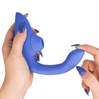 WOMANIZER - BLEND RABBIT VIBRATOR STIMULATOR VIBRANT BLUE