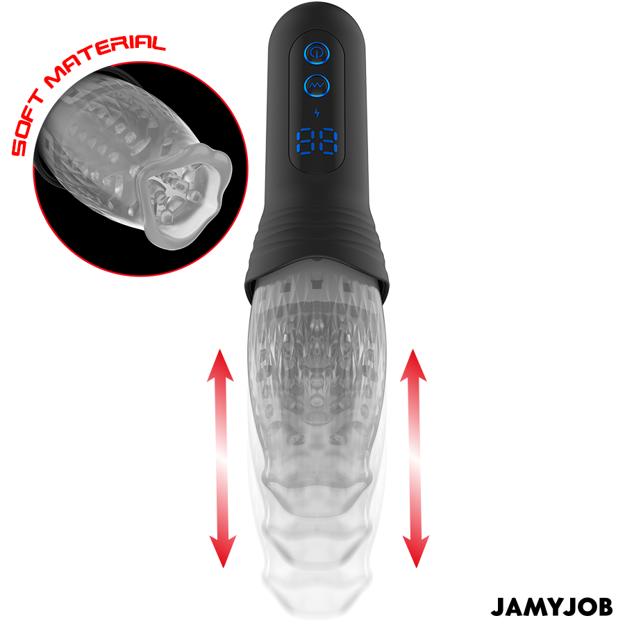 JAMYJOB - BLOW-R MASTURBATOR MIT STOSS- UND ROTATIONSFUNKTION