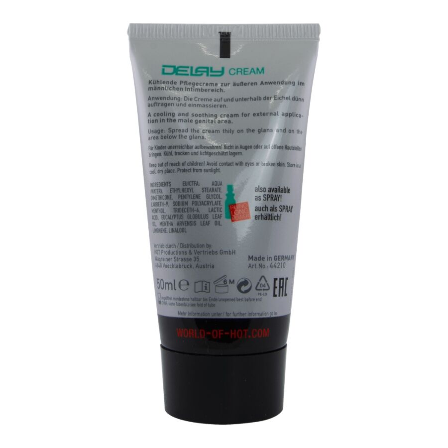 HOT - VERZÖGERNDE CREME 50 ML