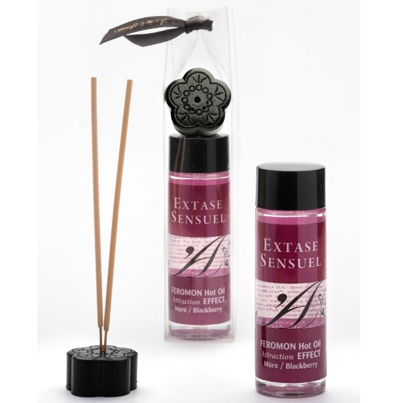SENSUAL EXTASE - ACEITE DE MASAJE CON EFECTO CALOR Y FEROMENOS DE MORA 100 ML