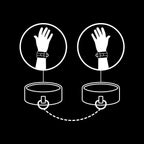 FETISH SUBMISSIVE - HANDSCHELLEN AUS VEGANEM LEDER MIT NOPRENE-FUTTER