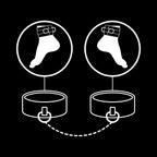 FETISH SUBMISSIVE - KNÖCHELSTZE AUS VEGANEM LEDER MIT NOPRENE-FUTTER