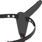 FETISH SUBMISSIVE HARNESS - SCHWARZES SILIKON 15 CM