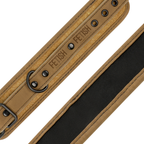 FETISH SUBMISSIVE ORIGIN - VEGANE LEDERHANDSCHELLEN MIT NEOPRENFUTTER